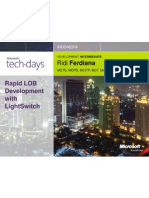 Ridi Ferdiana - Rapid LOB Development With Light Switch