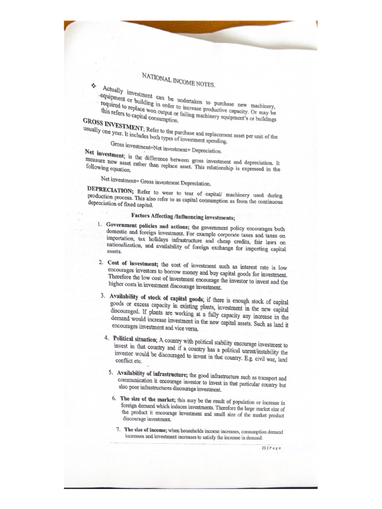 National Income Notes.-1 | PDF