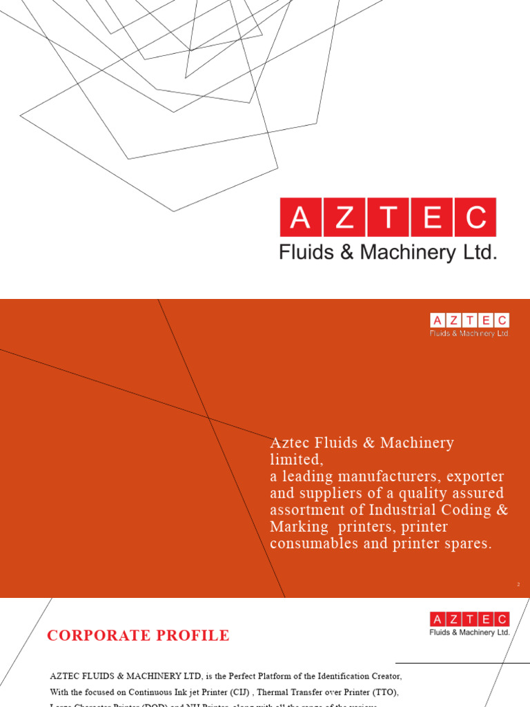 Aztec CIJ and NIJ Printers Overview | PDF | Printer (Computing) | Image ...
