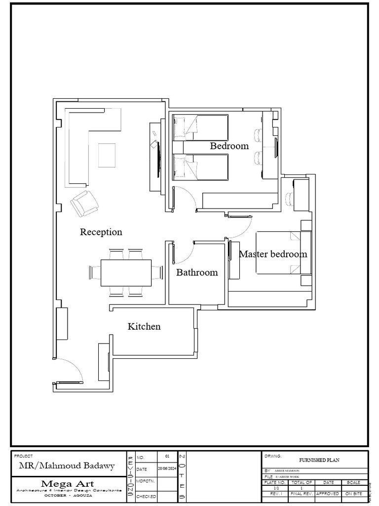 Furnished Interior Design Plan | PDF