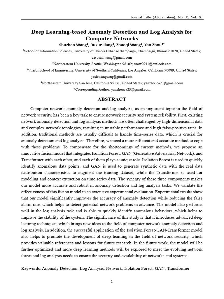 Deep Learning for Network Anomaly Detection | PDF | Deep Learning ...