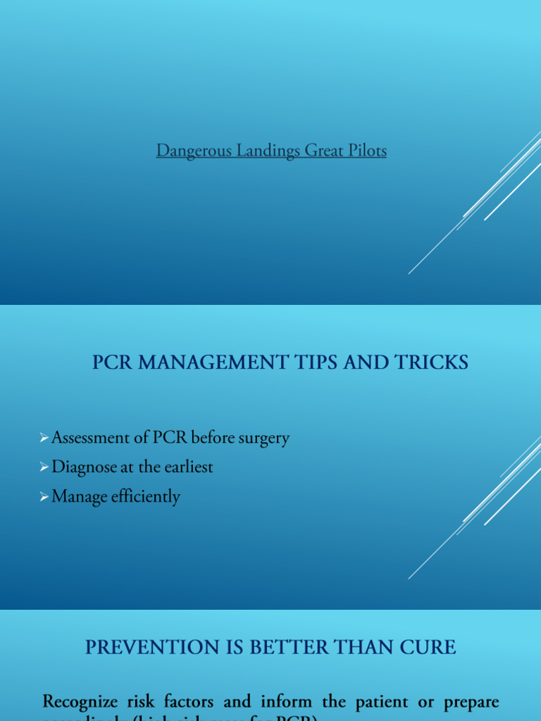 PCR Management | PDF