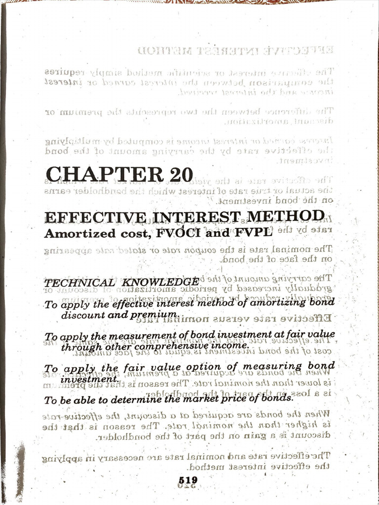 Chap 20 - Effective Interest Method | PDF