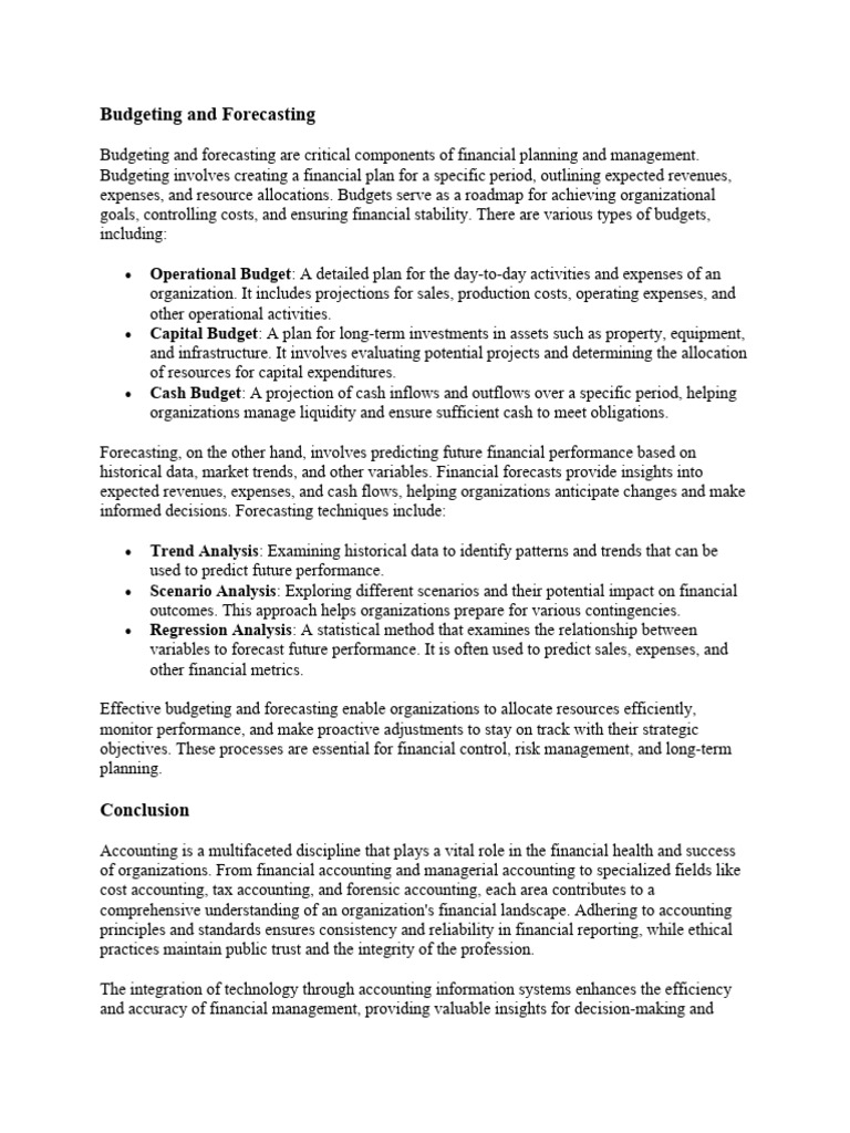 Budgeting and Forecasting Essentials | PDF | Expense | Budget