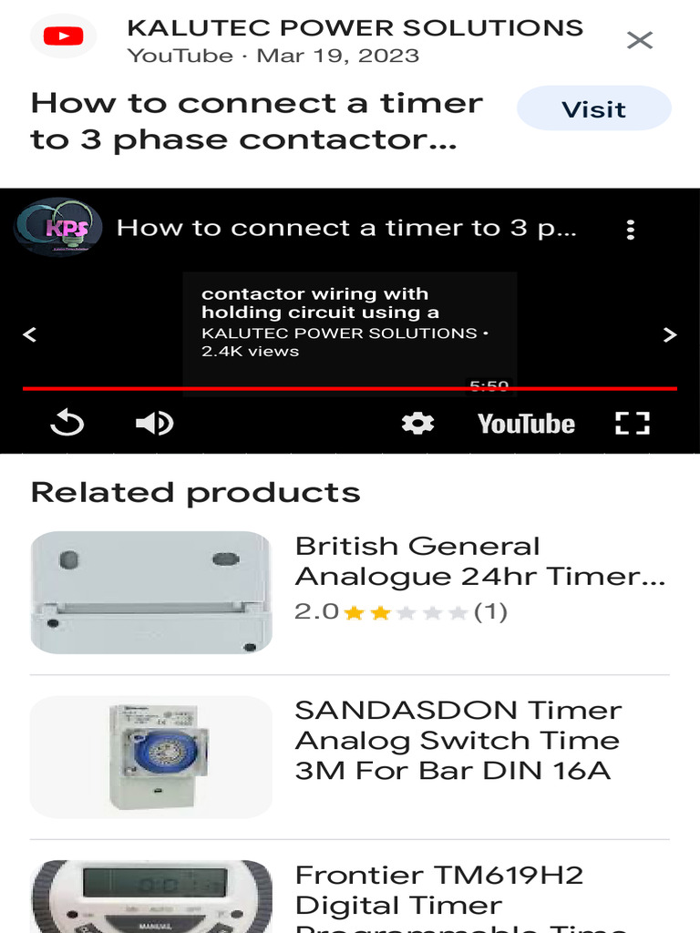 How To Install A Timer Contactor - Google Search | PDF