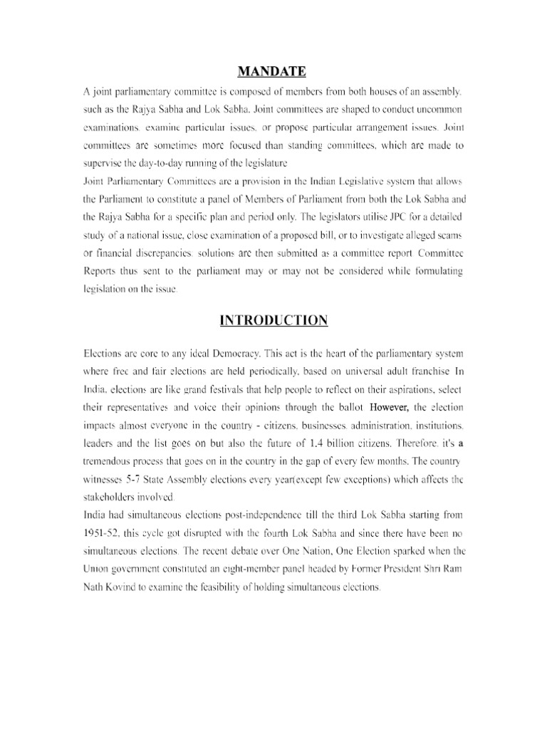 One nation one election guide pdf