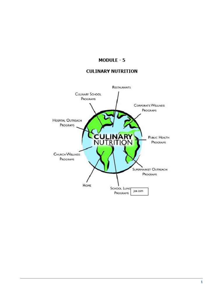 Culinary Nutrition Module 005 | PDF | Vitamin | Vitamin A