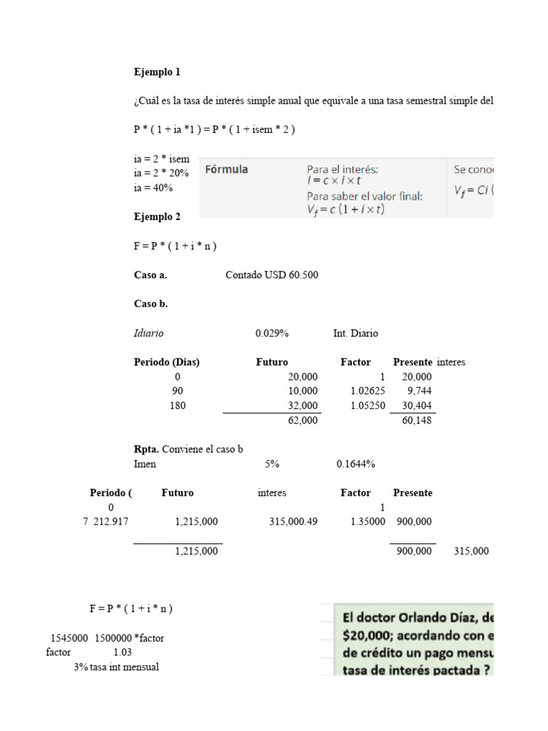 04 Desarrollo Clase Int. Simple y Compuesto - 24.10.2023 Secc B | PDF