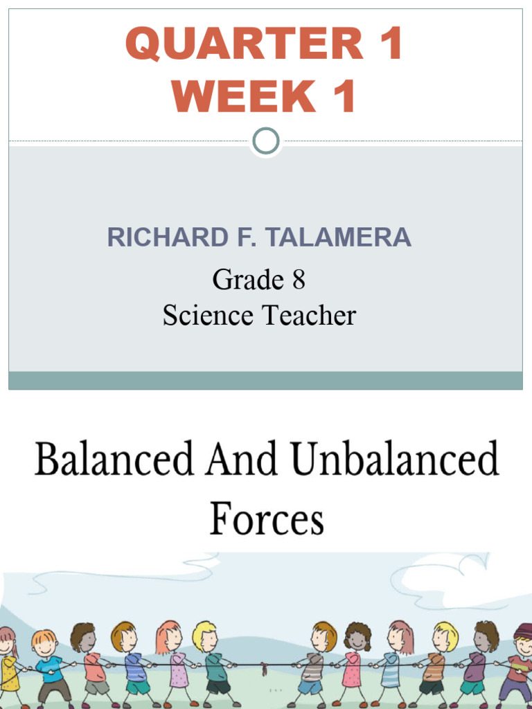 Balanced vs. Unbalanced Forces Guide | PDF | Force | Tension (Physics)
