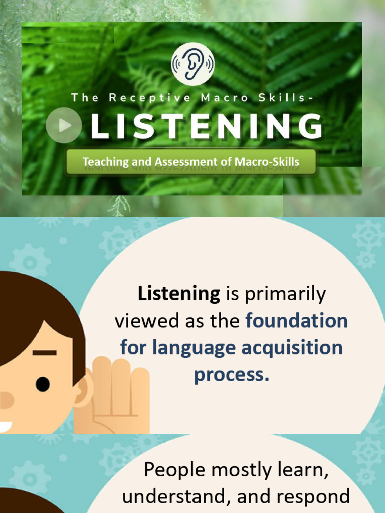 Enhancing Receptive Listening Skills | PDF | Learning | Reading ...