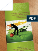 Brochure for Cricket Tournament