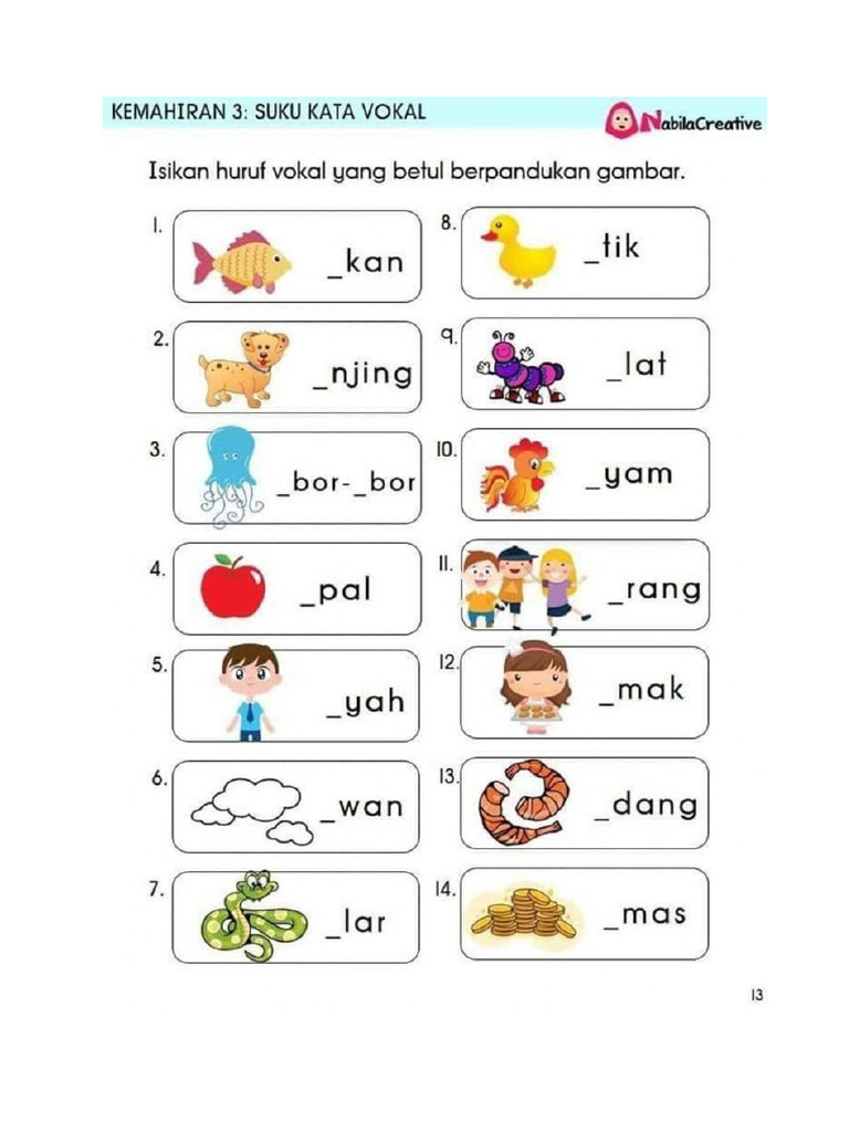 Melengkapi Huruf Pdf