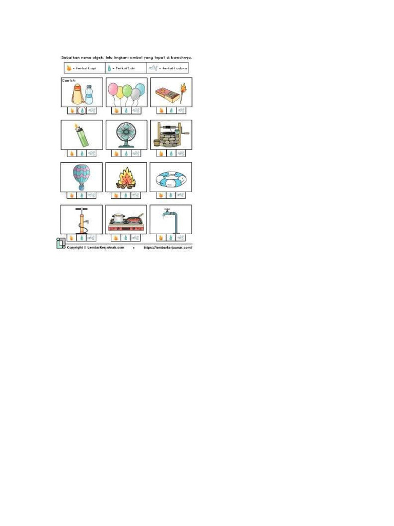 Lembar Kerja Air Api Udara | PDF