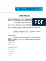 Incentives Payment: Methodology