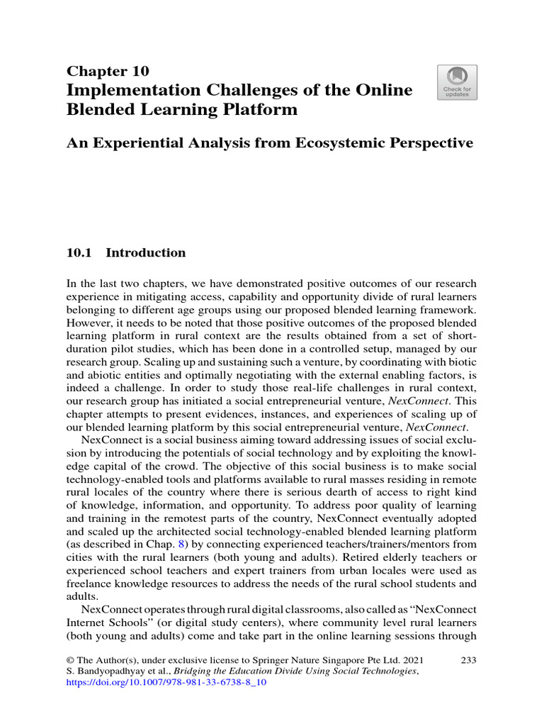 Challenges in Scaling Blended Learning | PDF | Learning | Teachers