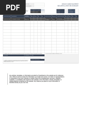 IC Shipping Manifest 9308