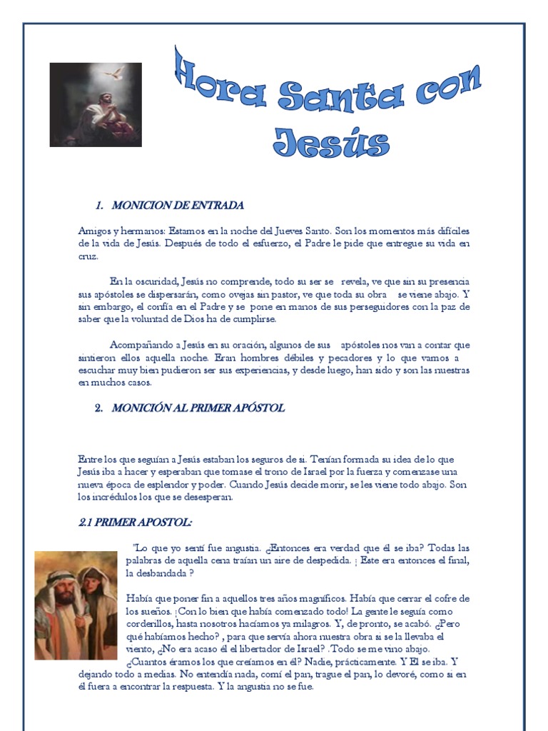 Hora Santa | PDF | Amor | Jesús