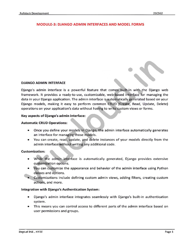 ISE Department at SVIT Overview | PDF