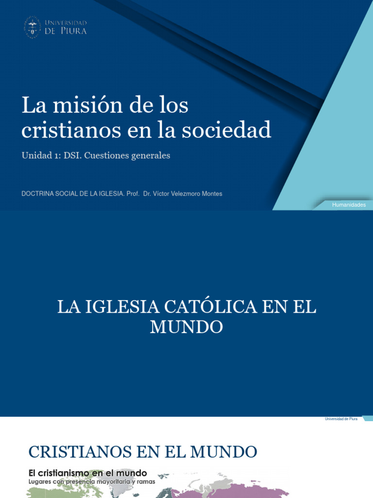 Misión de los Cristianos en la DSI | PDF | Papa | Iglesia Católica