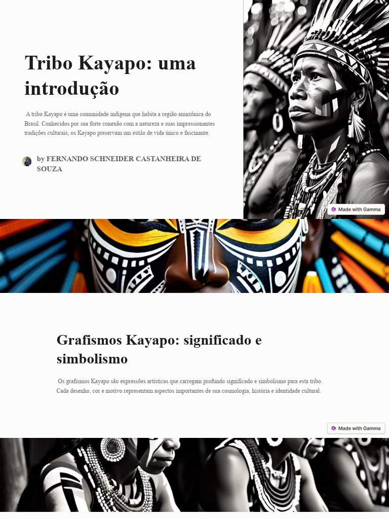 Grafismos Kayapó: Significado e Importância | PDF | Tradições | Rituais