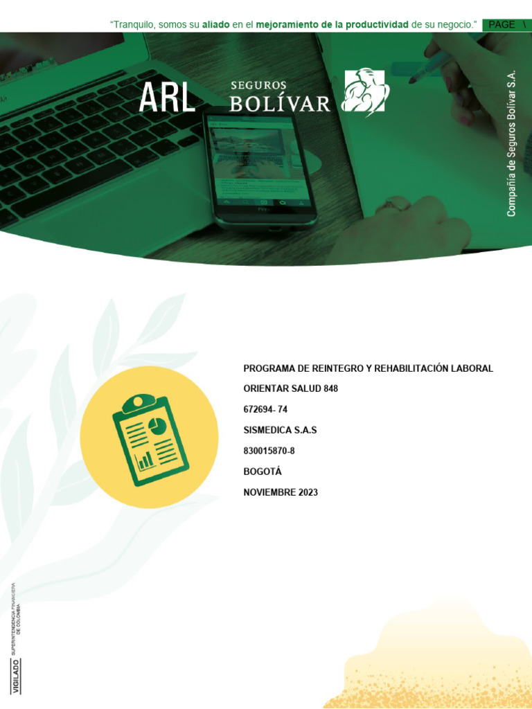 Programa de Reintegro y Rehabilitación Laboral | PDF | Invalidez ...