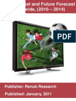 3D TV Market and Future Forecast Worldwide, (2010 - 2014) : Publisher: Renub Research Published: January, 2011