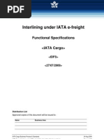 IATACargo Interliningunder IATAefreight Functional Specificationsv 11