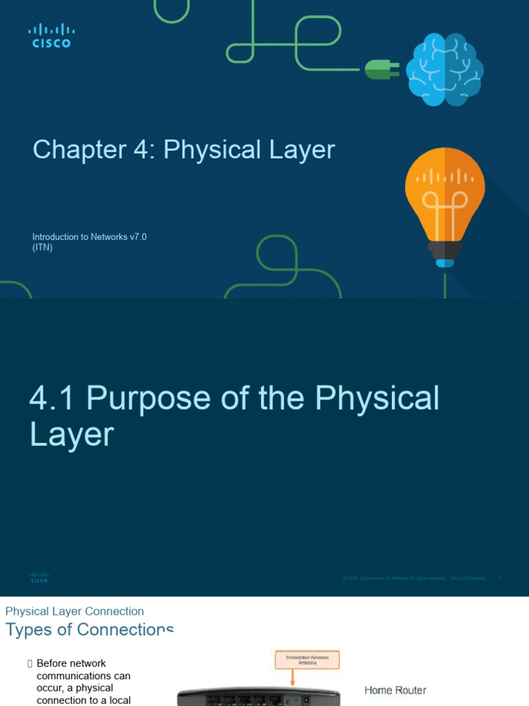 Is Ccna7 ITN Chapter4 | PDF | Optical Fiber | Coaxial Cable