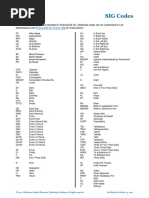 Enterpriserx - Sig Code Reference Guide: Notes: This Is A Standard Sig ...