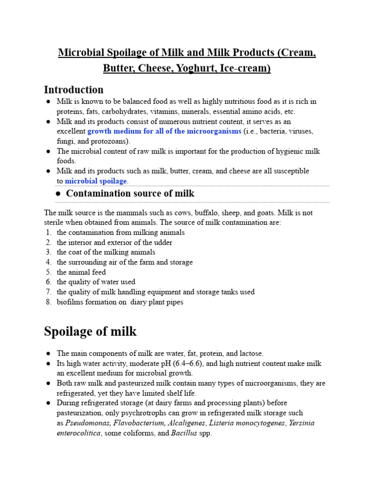 Milk and Milk Productd | PDF | Milk | Yogurt