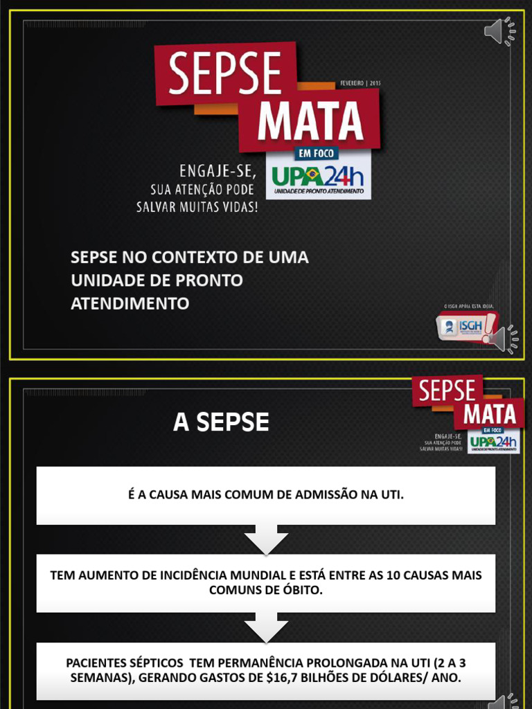 Protocolo de Sepse em UPAs | PDF | Sepse | Epidemiologia