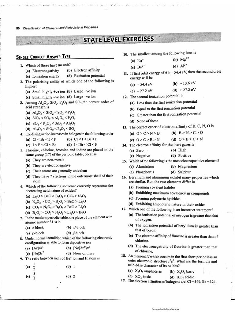 Periodic Classification-1 | PDF