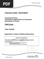 Teaching Practice Placement Guide 2024 | PDF | Teachers | Mentorship