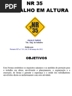 NR 35 Atualizada 2025 | PDF | Tempo | Segurança e saúde ocupacional