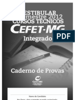 Prova Integrado 1 2012