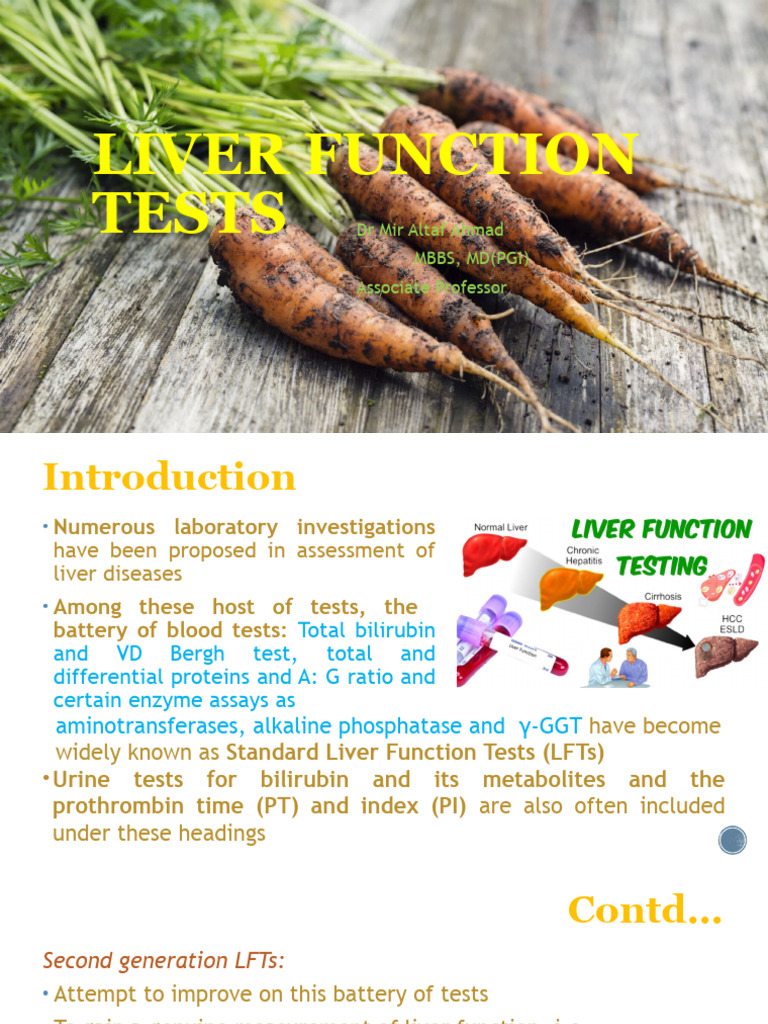 Liver Function Tests | PDF | Alanine Transaminase | Liver