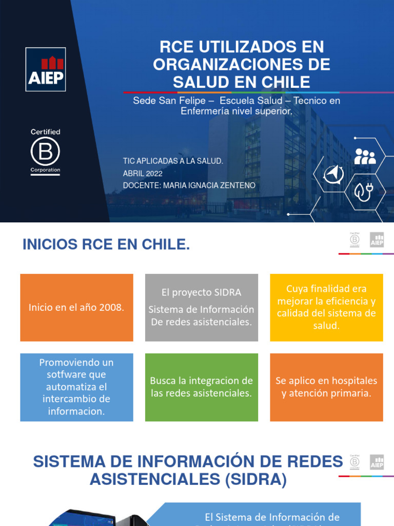 RCE en Salud: Innovaciones en Chile | PDF | Hospital | Chat en linea