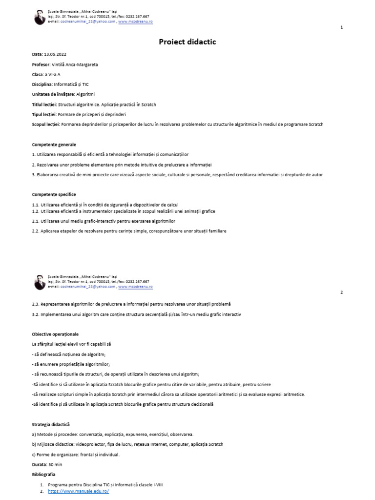 Aplicatie Practica - Structuri | PDF