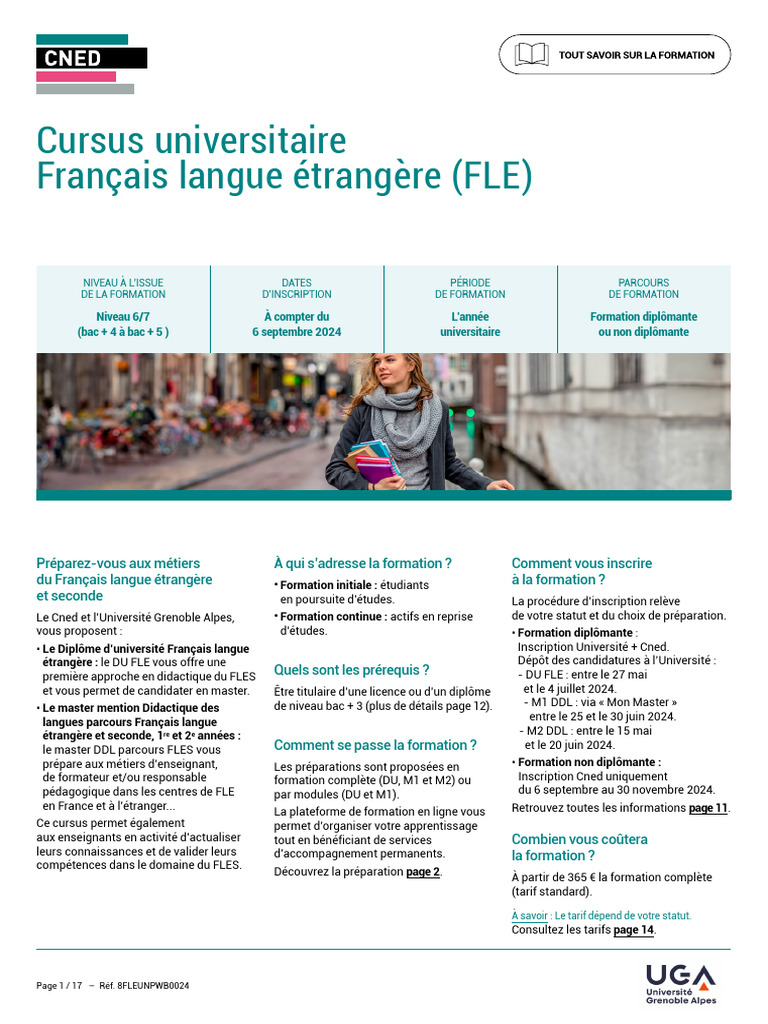 Formation FLE en ligne : DU et Master | PDF | Enseignement | Pédagogie