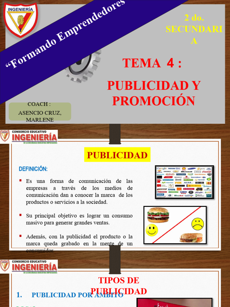 Publicidad y Promoción para Secundaria | PDF | Publicidad | Business