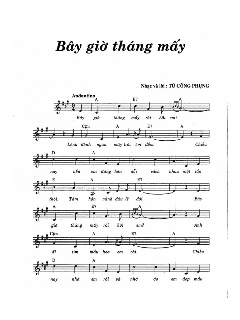 Bay Gio Thang May | PDF