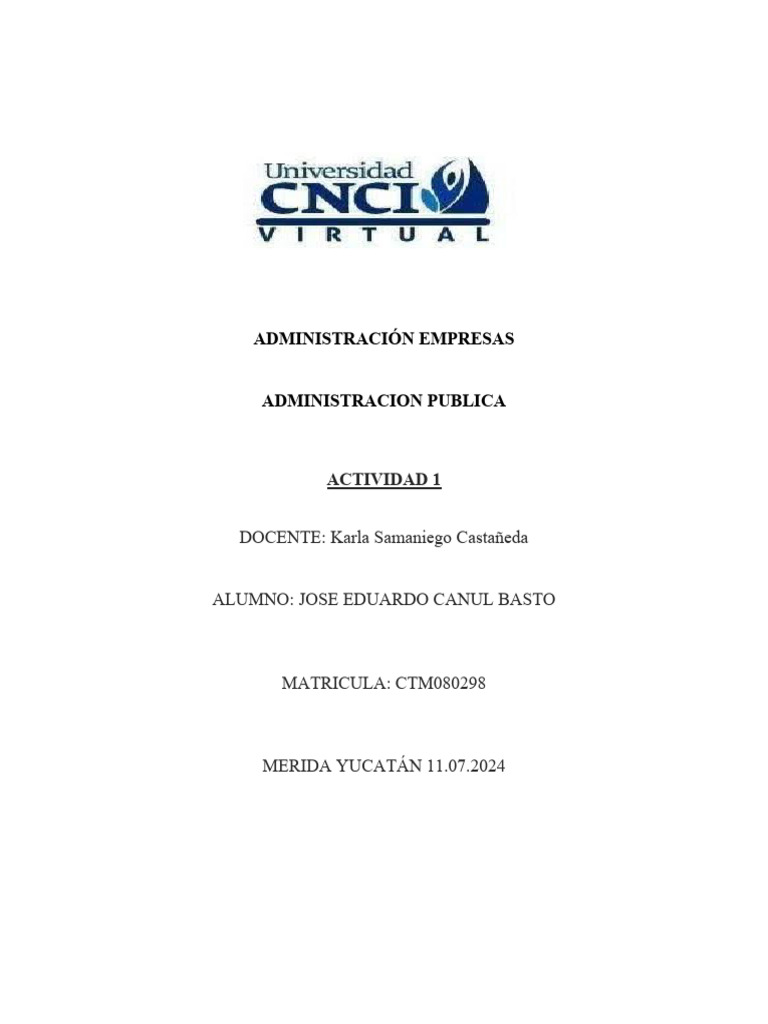 Administracion publica act 1 pdf administraci n p blica estado