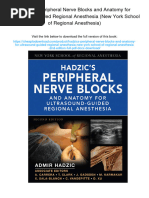 Hadzic's Peripheral Nerve Blocks and Anatomy For Ultrasound-Guided