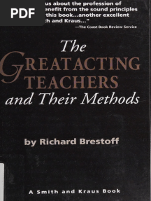 The Great Acting Teachers and Their Methods - Brestoff, Richard - 1995 - Lyme, NH - Smith and Kraus - 157525770X - Anna's Archive