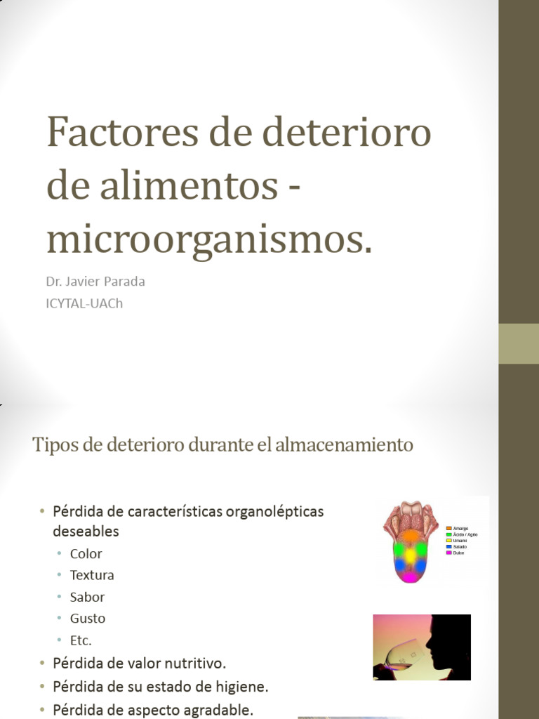Deterioro de Alimentos por Microorganismos | PDF | Alimentos ...