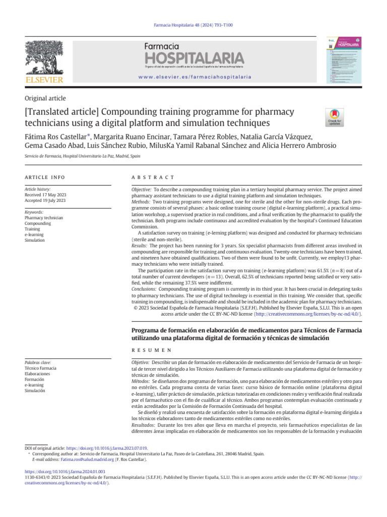 Compounding Training for Pharmacy Technicians | PDF | Pharmacist | Pharmacy