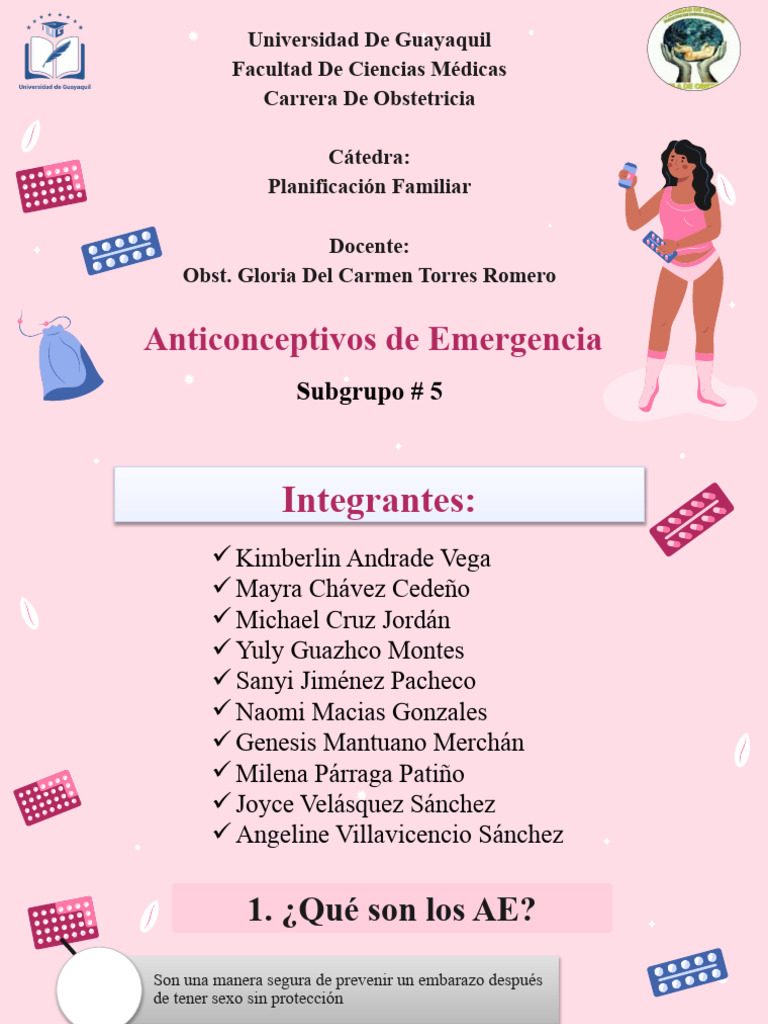 Anticonceptivos de Emergencia: Guía Completa | PDF | Control de la