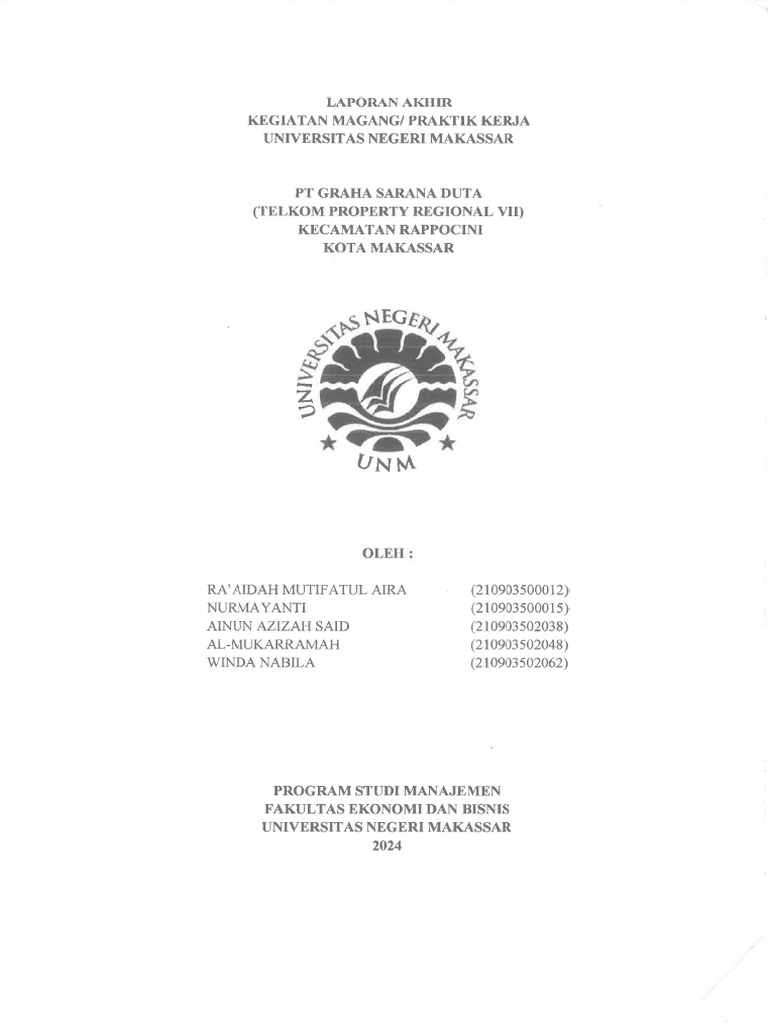 Laporan Magang Full | PDF