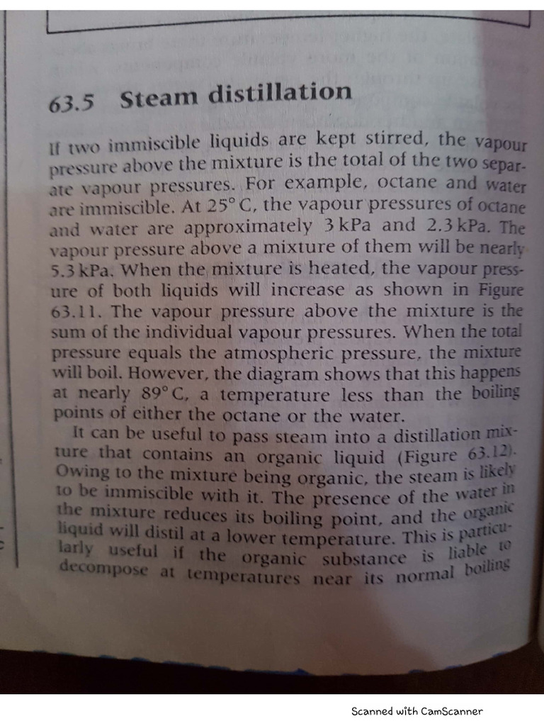 Steam Distillation | PDF