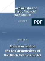 Stochastic Financial Mathematics Seminar